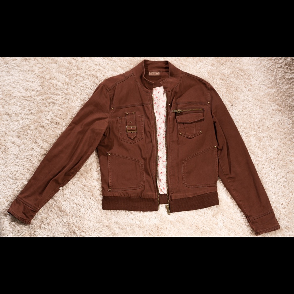 Arizona brown jean jacket with perfect details